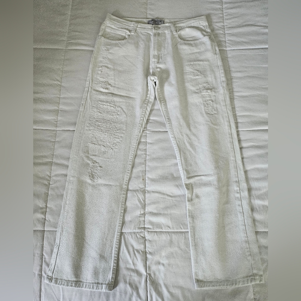 Stylish Men's Skinny Jeans in White